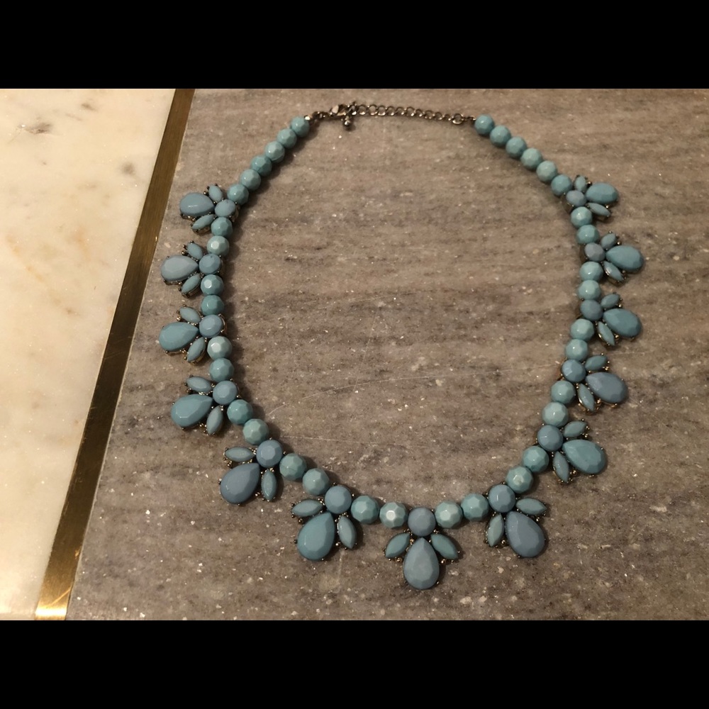 Blue statement necklace